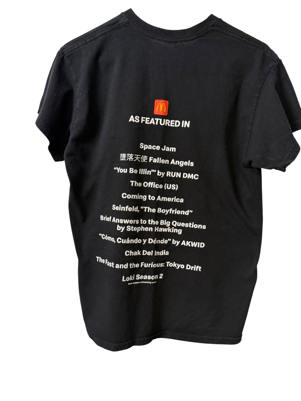 McDonald's Black Crew Graphic T-Shirt “The McDonalds Crew” Size Medium - Picture 4 of 7
